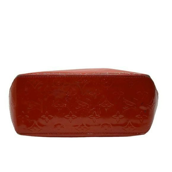 Authentic Louis Vuitton Tote Bag Reade PM Vernis Used LV Handbag Vintage - Picture 4 of 9